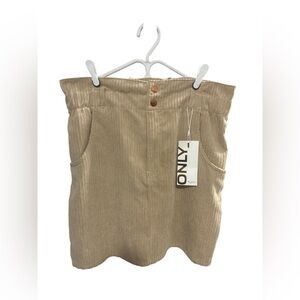 ONLY Beige Corduroy Skirt
